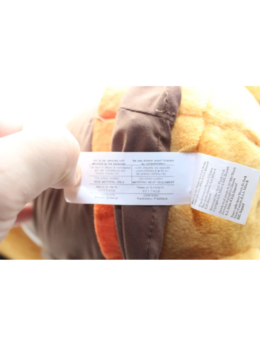 VTG Disney Winnie the Pooh Pilgrim & Piglet Indian Happy Thanksgiving Plush Doll